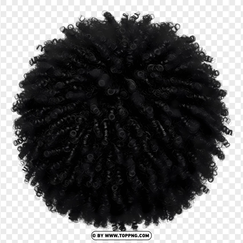 Black afro haircut – tight curls, round shape
