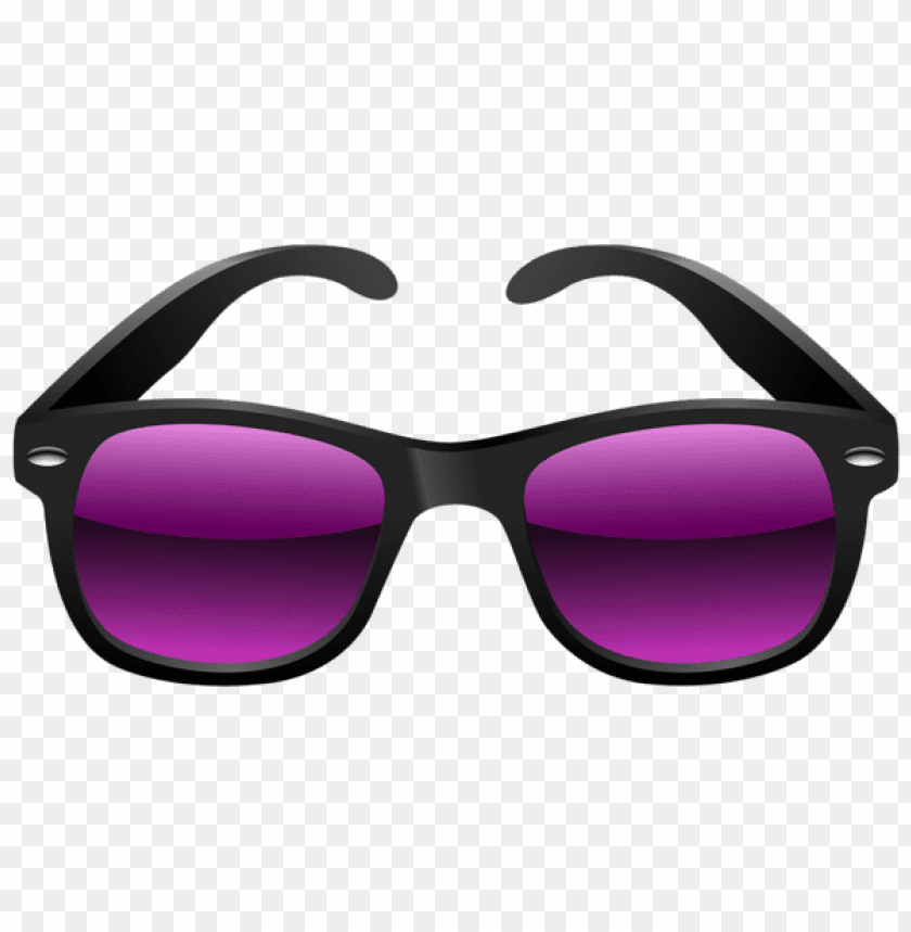 black and purple sunglasses clipart png photo - 54697