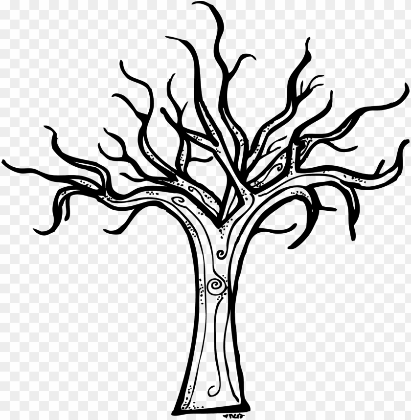 Tall Tree Clipart Black And White
