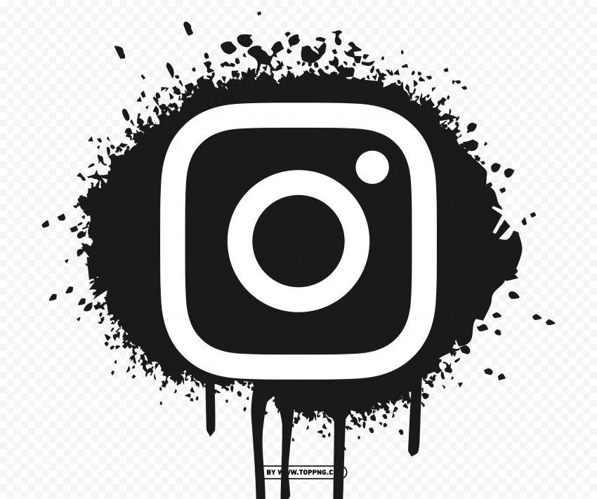 Black and white Instagram icon with brushstroke PNG, Instagram icon,
Social media logo,
Instagram logo transparent,
Social media icon,
Black Instagram logo,
Instagram icon png