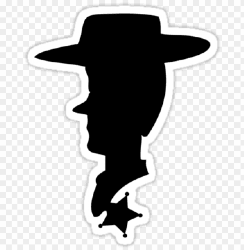 free PNG black and white library silhouette svg toy story - woody toy story silhouette PNG image with transparent background PNG images transparent