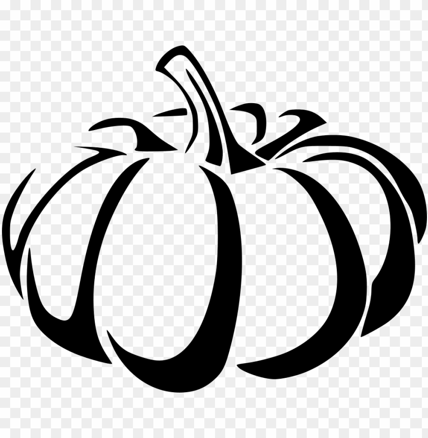 pumpkin clip art black and white