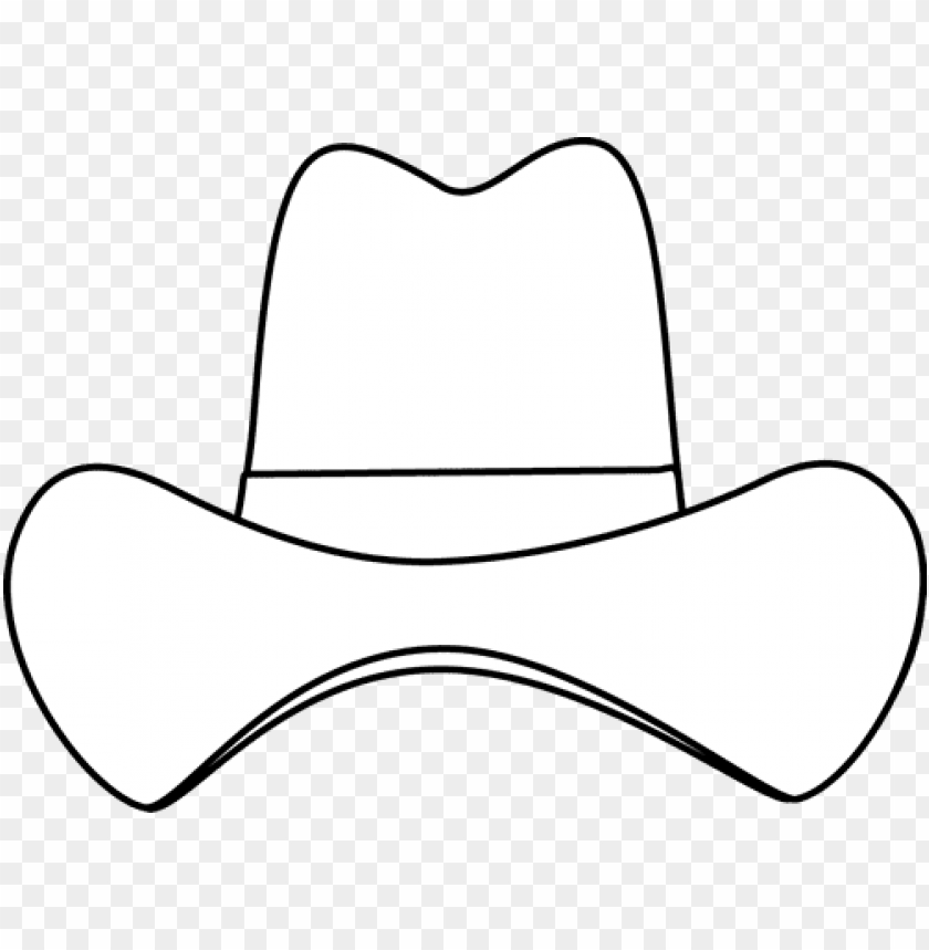 Black And White Simple Cowboy Hat Clip Art White Cowboy Hat