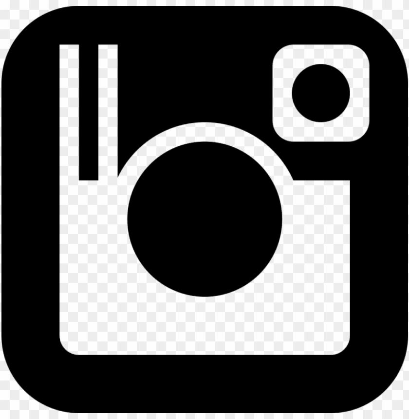 black and white transparent background instagram logo PNG image with transparent  background | TOPpng