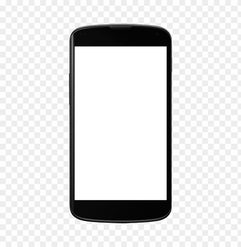 Transparent Background PNG Of Black Android Smartphone Clipart - Image ID 25913