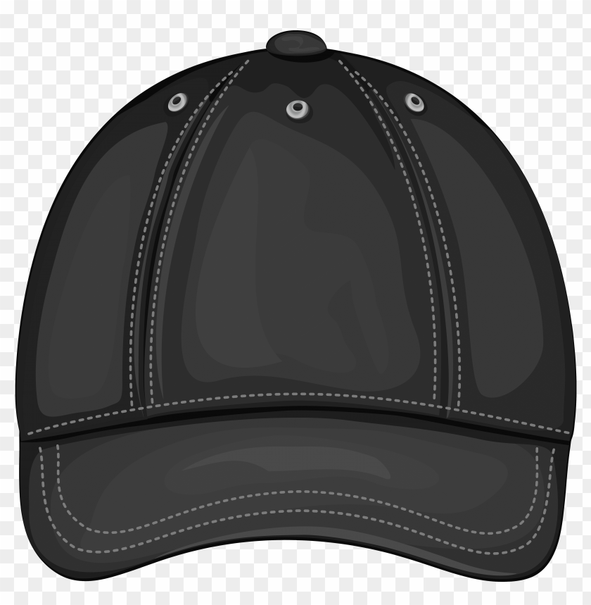 black baseball cap front clipart png photo - 31386