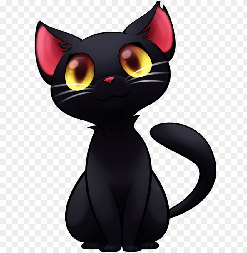 black cat png hd imagenes de gatos animados PNG transparent with Clear Background ID 285004