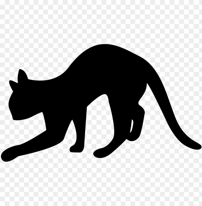 Black Cat Silhouette Siluetas Gatos Png Image With Transparent Background Toppng
