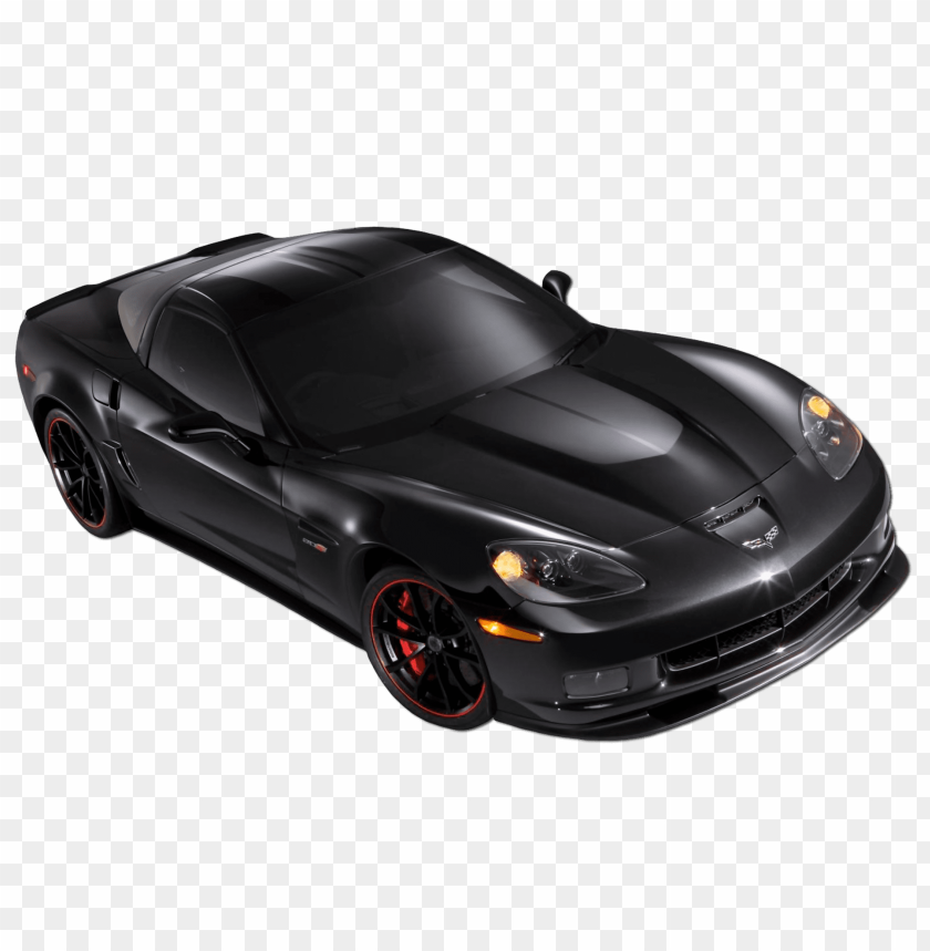 black, car, corvette