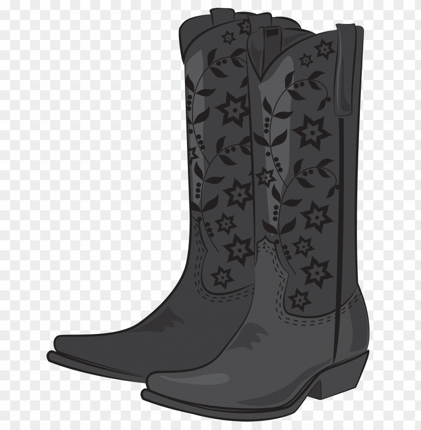 black, boots, cowboy
