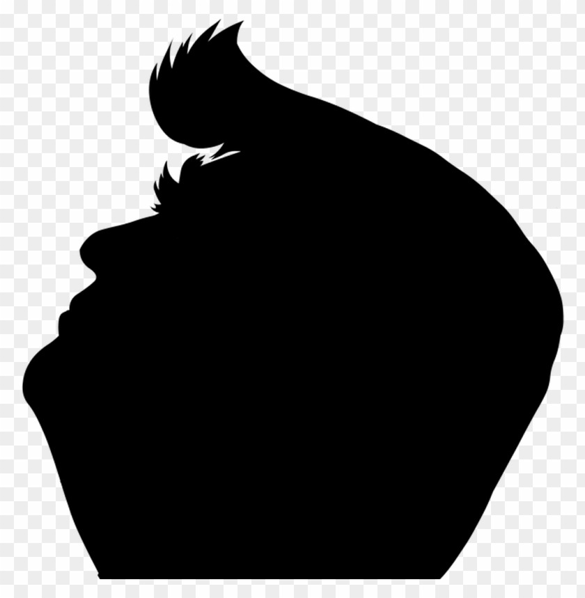 free PNG black donald trump president silhouette side view PNG image with transparent background PNG images transparent