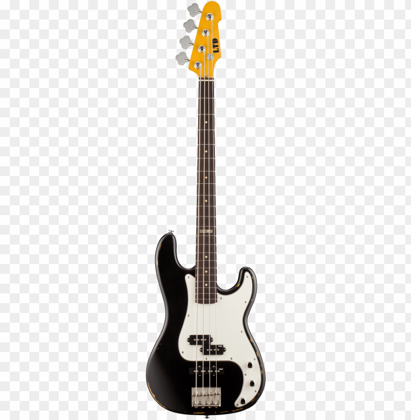 Transparent Background PNG of black electric guitar - Image ID 17280