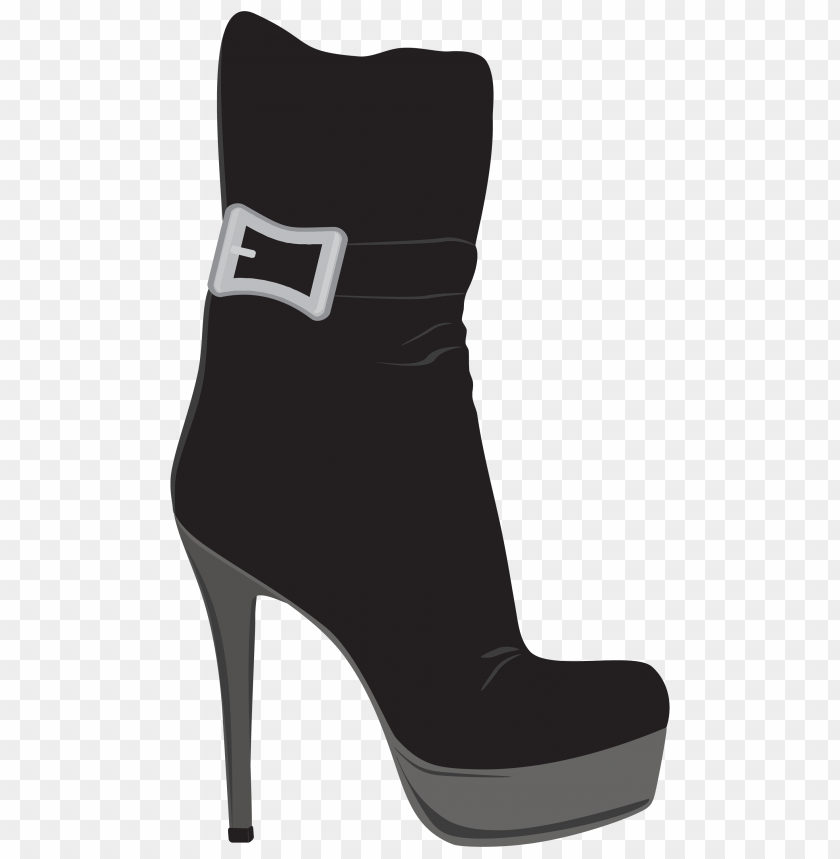 black, boots, female