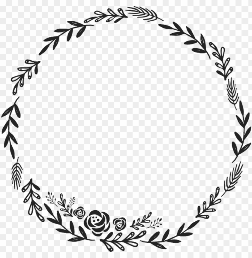 black flowers circle background ???? freetoedit - border circle design PNG  image with transparent background | TOPpng