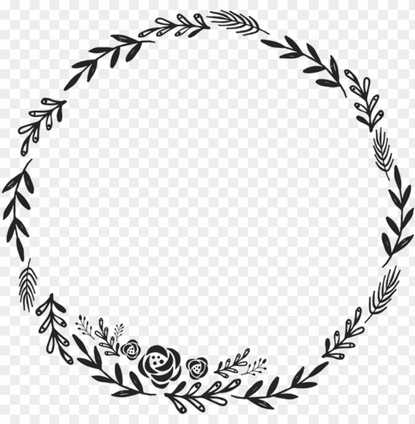 Black Flowers Circle Background Freetoedit Border Circle Design 