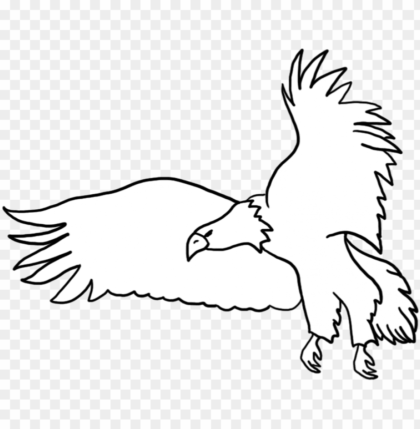 eagle flying clipart black and white