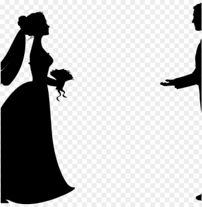 Black Groom Clipart 1 Source Bride Silhouette Png Image With