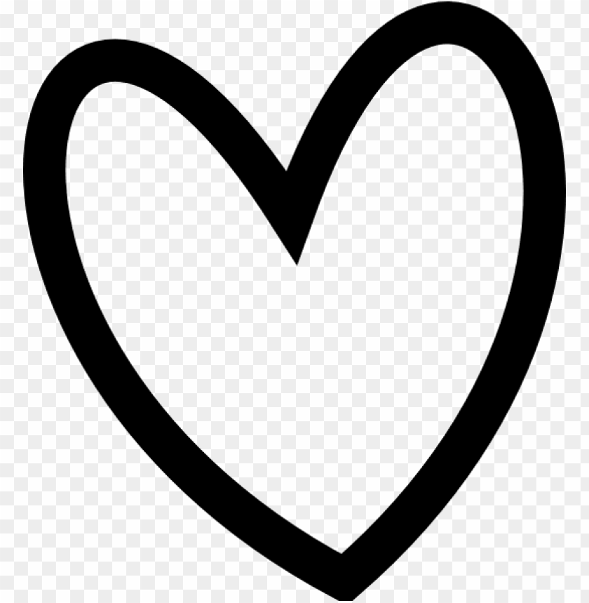 Black Heart Outlines Heart Clipart Black And White Png Image With Transparent Background Toppng