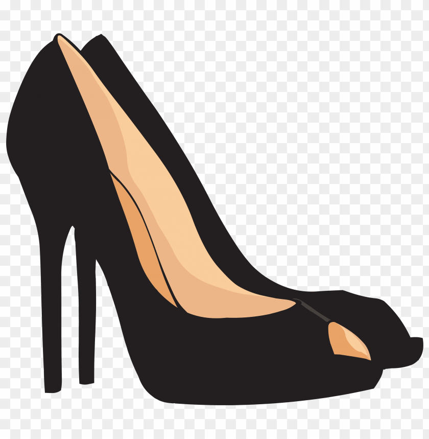 black, heels