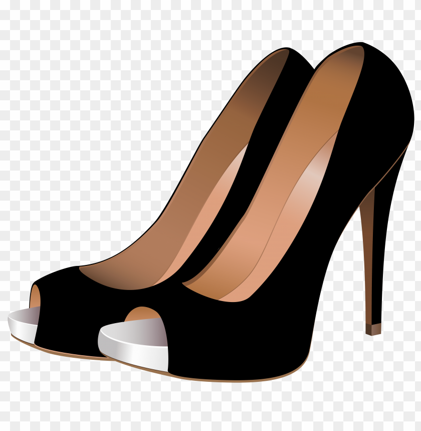 black, heels, high