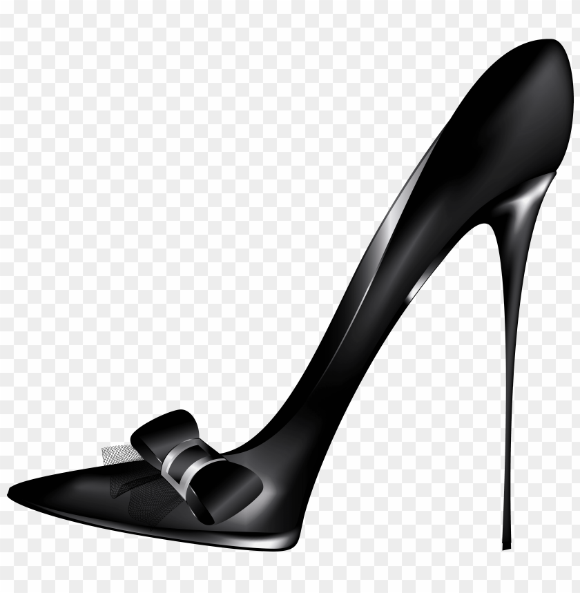 black, bow, heels, high