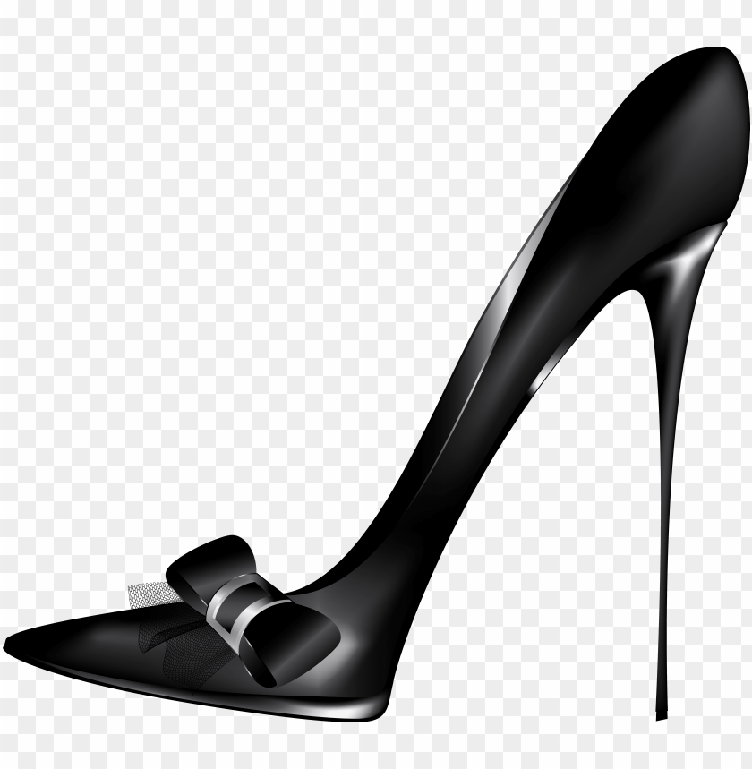 Black High Heels With Bow Png Clip Art Black High Heel Png Image - roblox black high heels