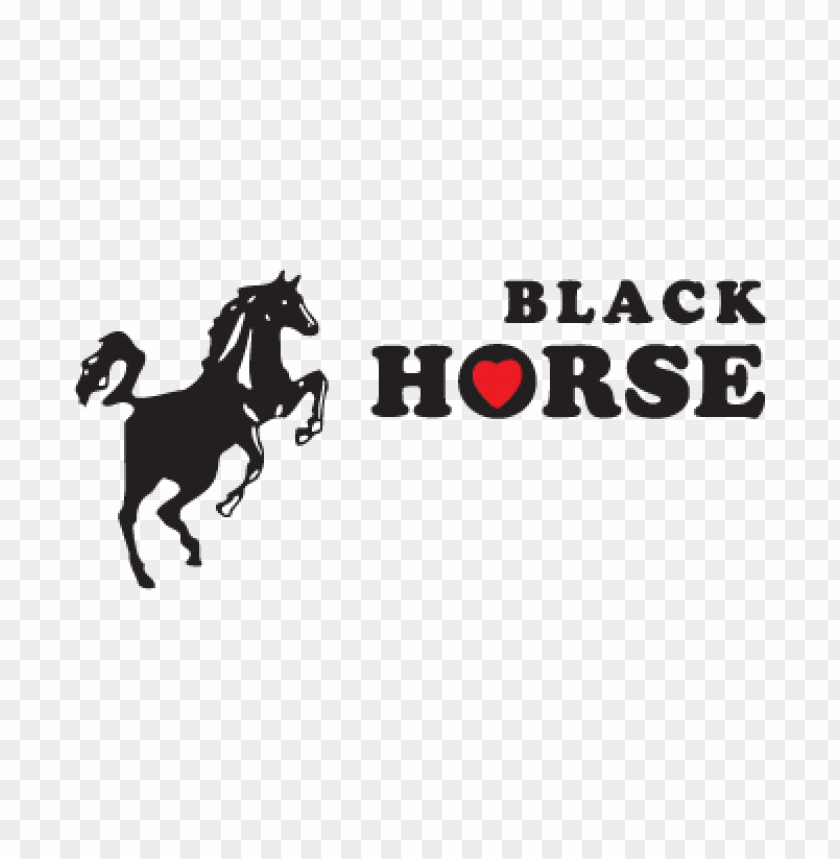  black horse logo vector download free - 466757