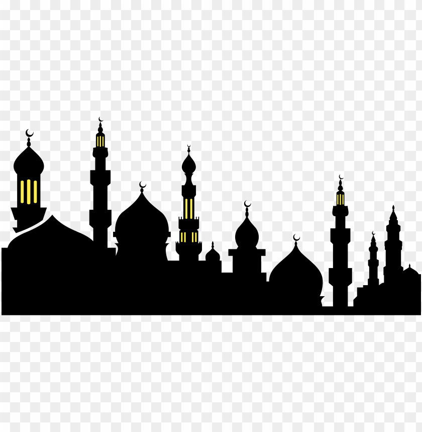 free PNG black islamic mosque silhouette religion ramadan PNG image with transparent background PNG images transparent