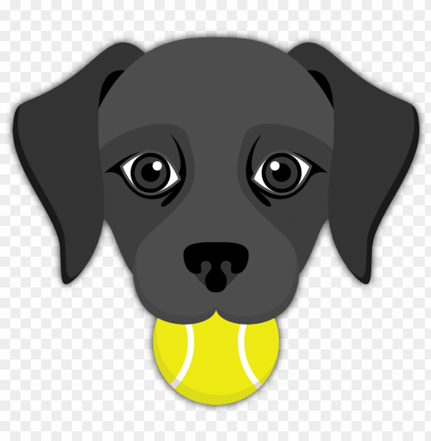free PNG black labrador emoji - black dog emoji PNG image with transparent background PNG images transparent