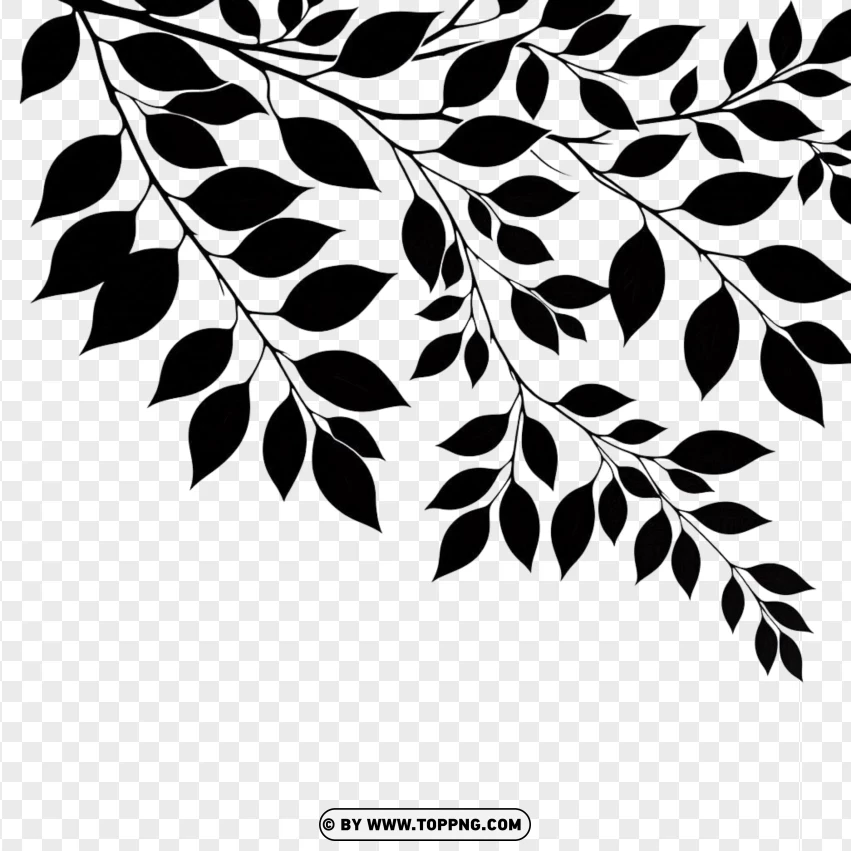 Leaves ,Branch ,Silhouette,Leaves  ,Branch  ,Silhouette