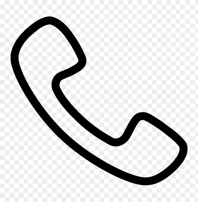 free PNG black outline phone telephone icon PNG image with transparent background PNG images transparent