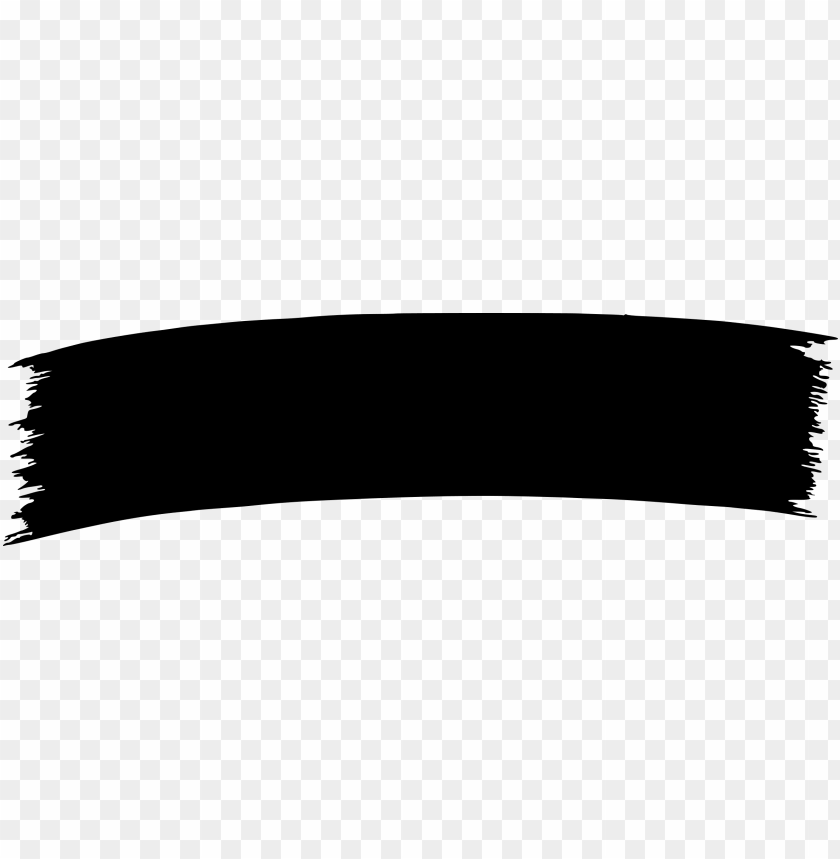 Black Paint Banner Clip Art - Black Banner PNG Transparent Background