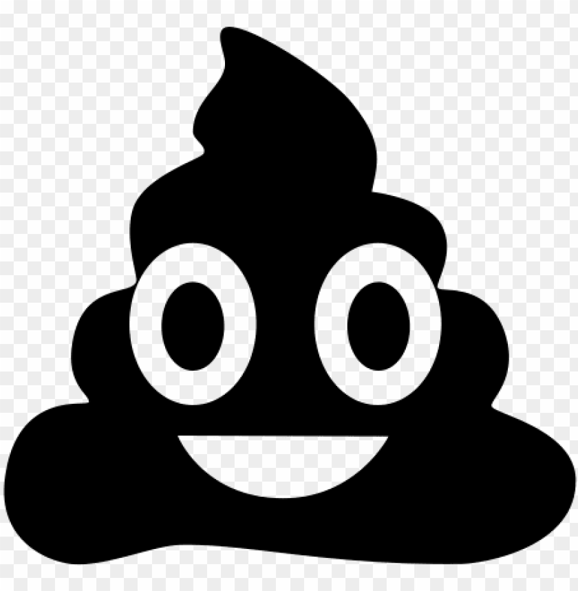 black poop emoji - laptop decal poop happens funny cute humor love decal PNG image with transparent background@toppng.com