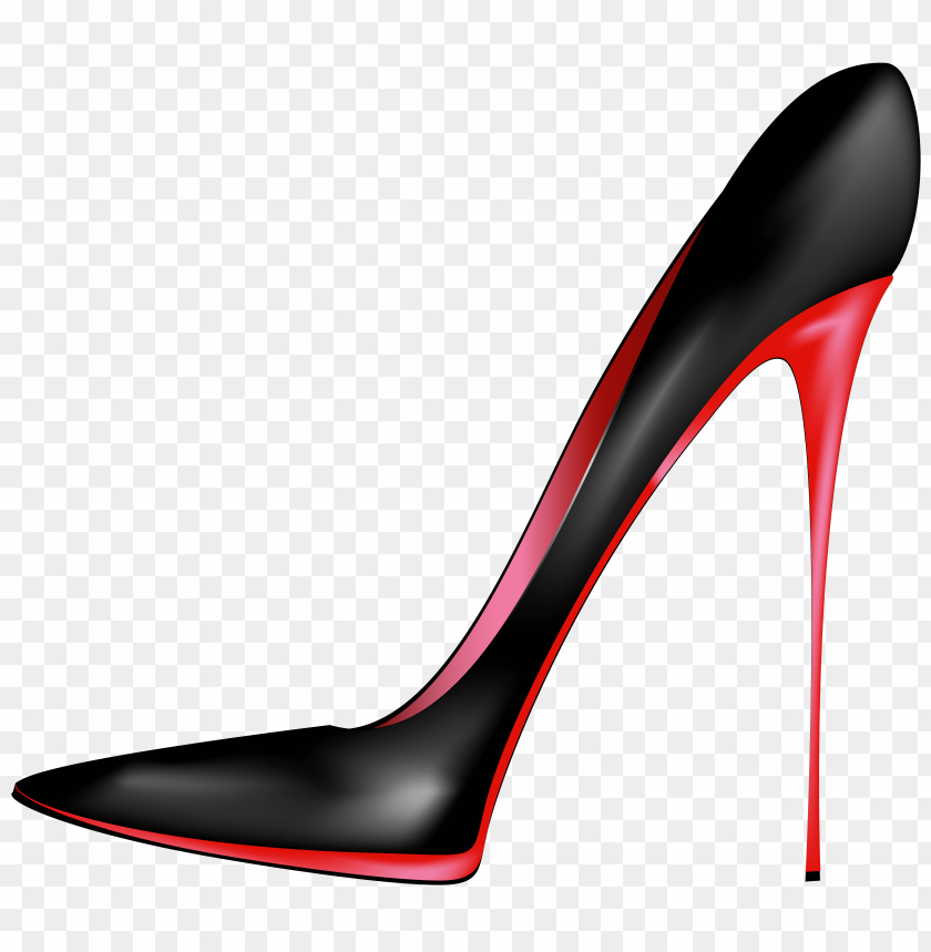 black, heels, high, red
