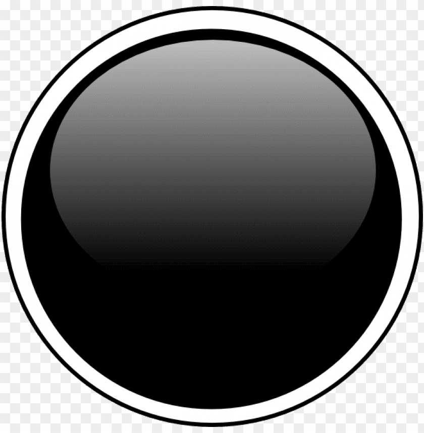 black round button PNG transparent with Clear Background ID 285671