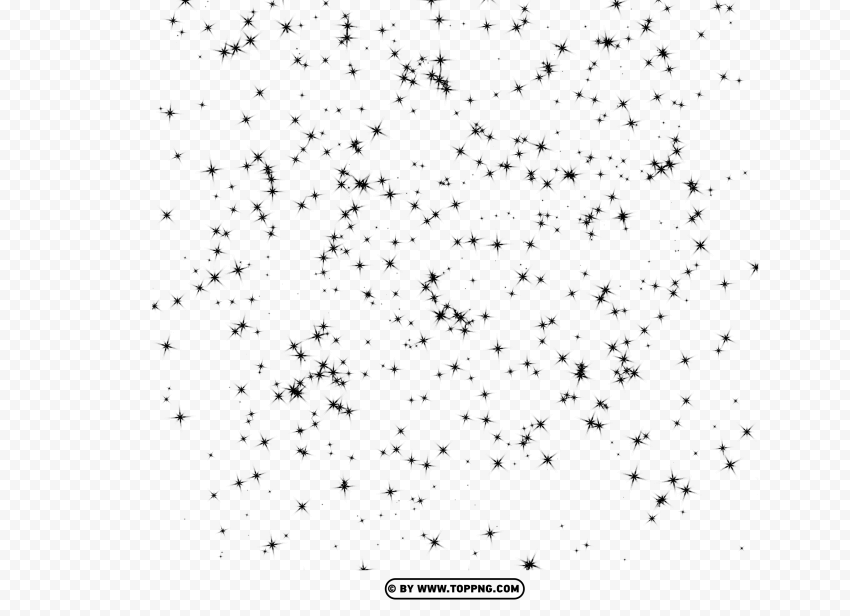Black Sparkles Clipart With Transparent Background PNG
