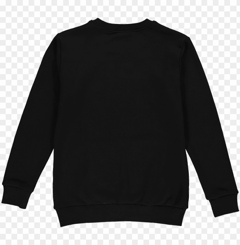 black sweater png black crewneck sweatshirt PNG transparent with Clear Background ID 197076