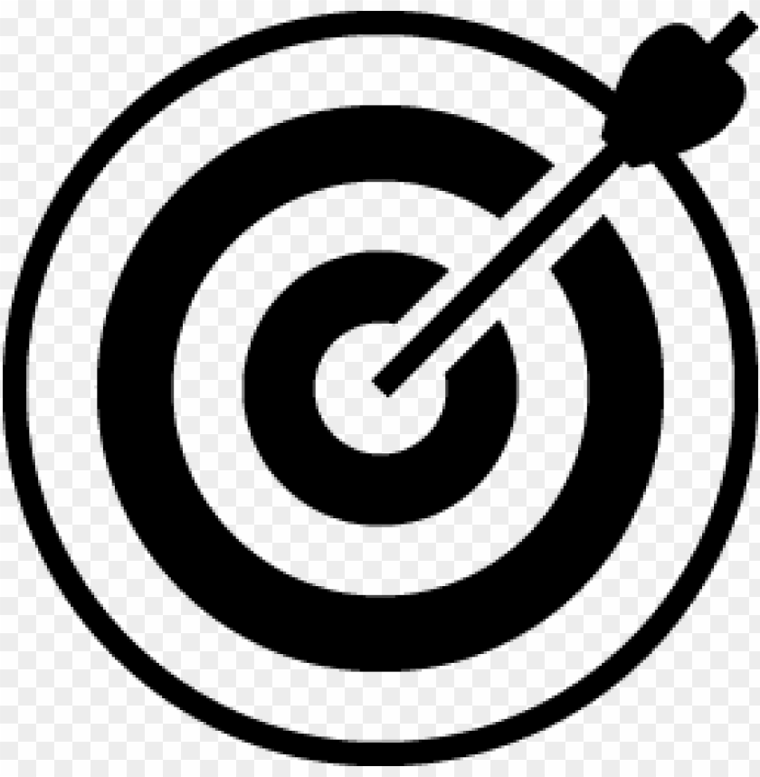 Black and White Target transparent PNG - StickPNG