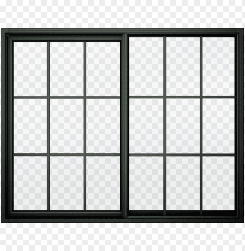 Transparent Background PNG of black window frame - Image ID 68621
