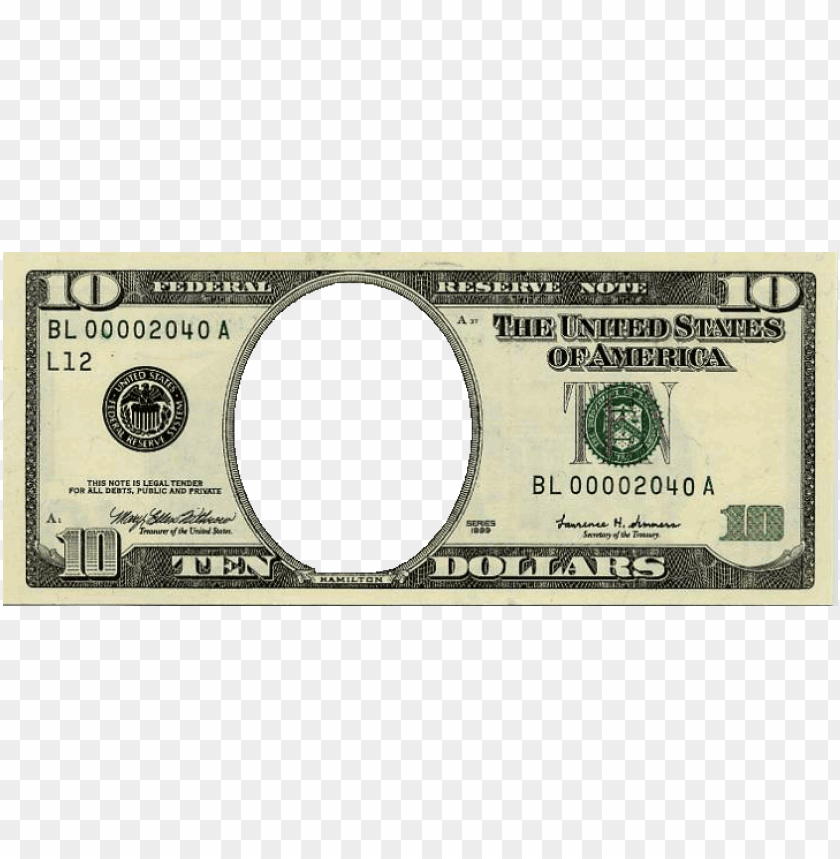 Blank Dollar Bill Template