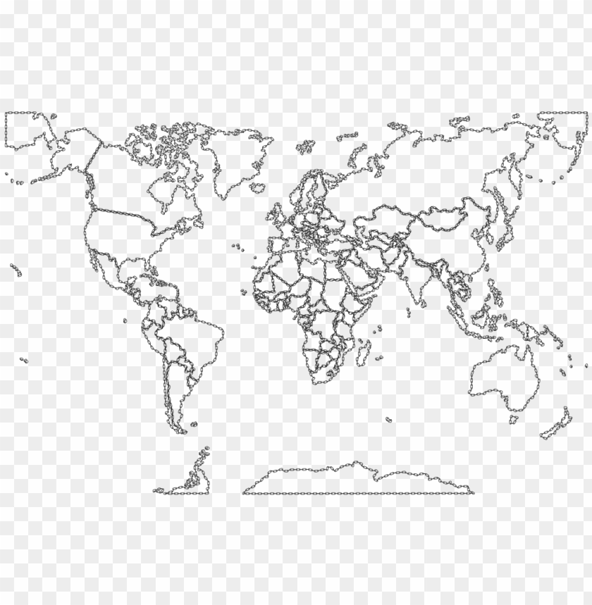 Blank Color World Map Png Png Image With Transparent Background Toppng