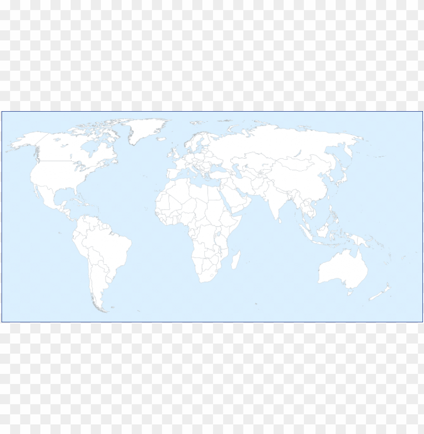 Blank Color World Map Png Png Image With Transparent Background Toppng
