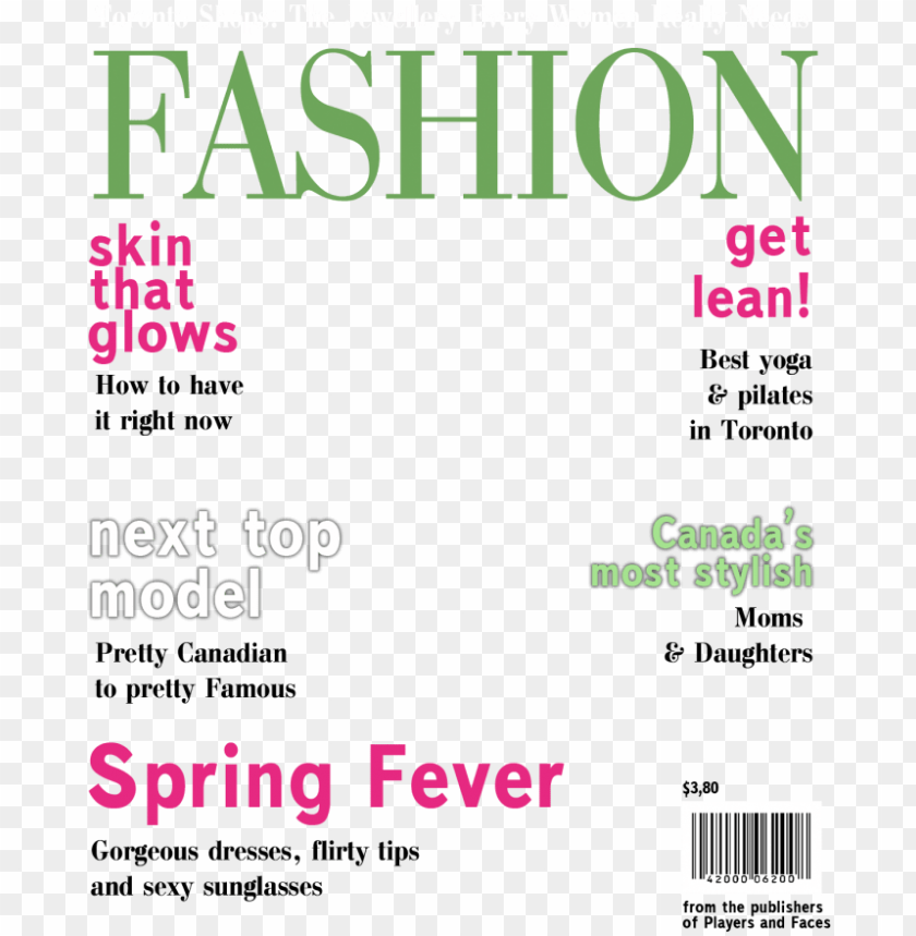 Blank Magazine Cover Template