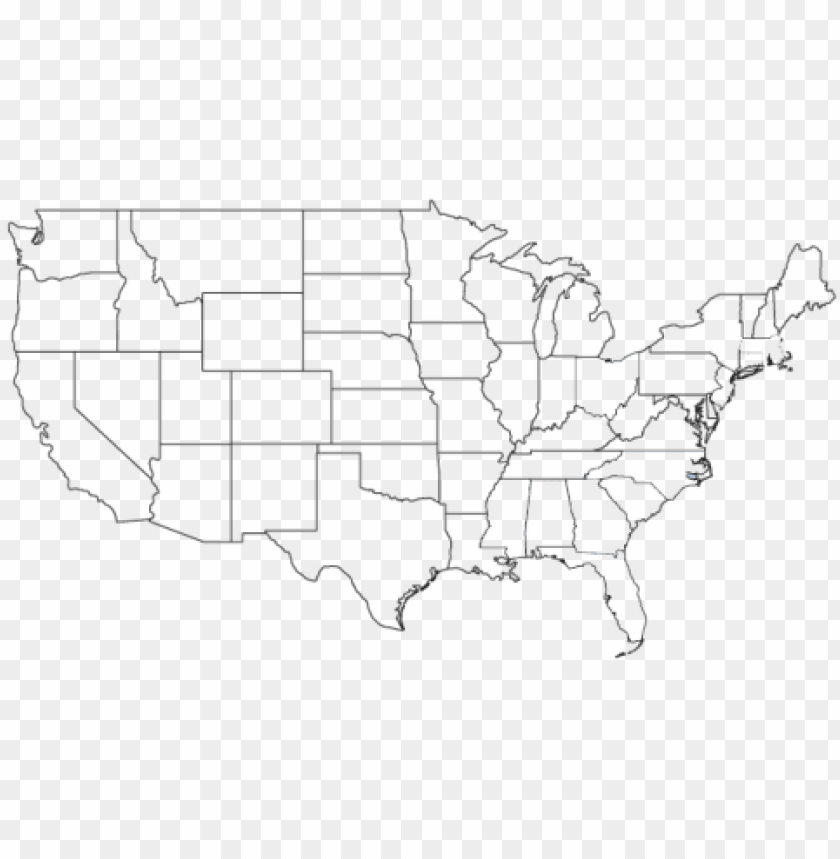 blank map usa 50 states png image with transparent background toppng