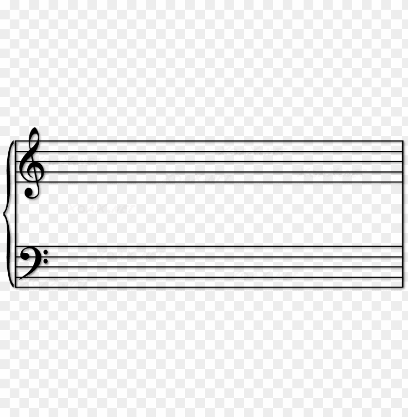 Free Download HD PNG Blank Sheet Music Download Music Staff Treble And Bass PNG Image With 
