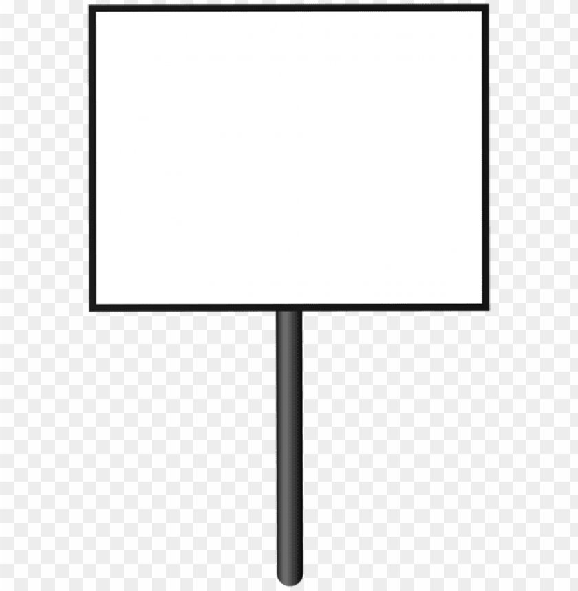 blank sign board transparent