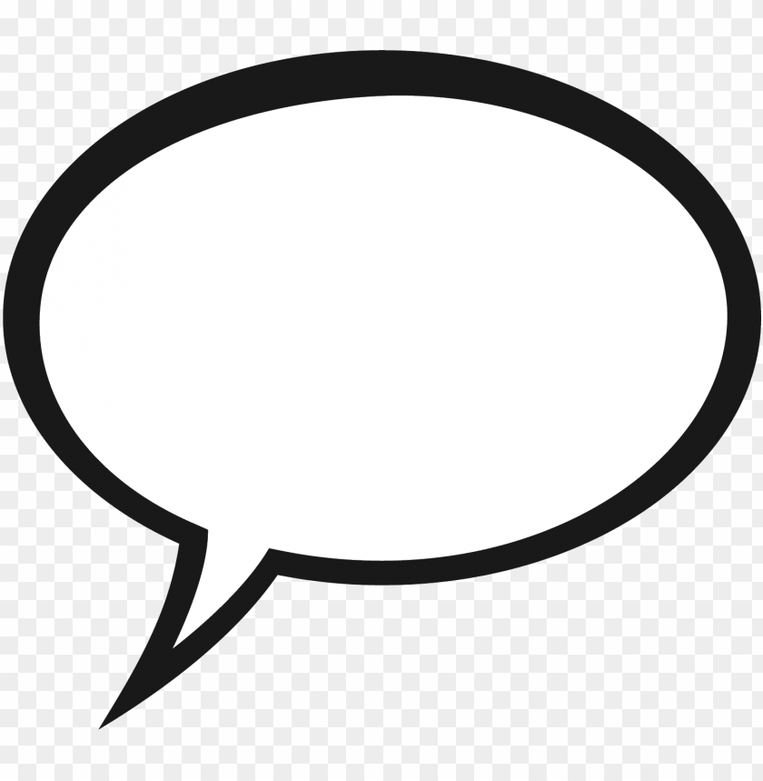 Blank Speech Bubble - Speech Bubble Clipart PNG Transparent Background