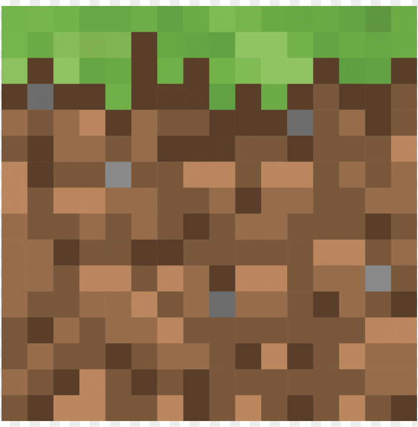 Block Of Grass From The Game Minecraft Minecraft Grass Block Vector 