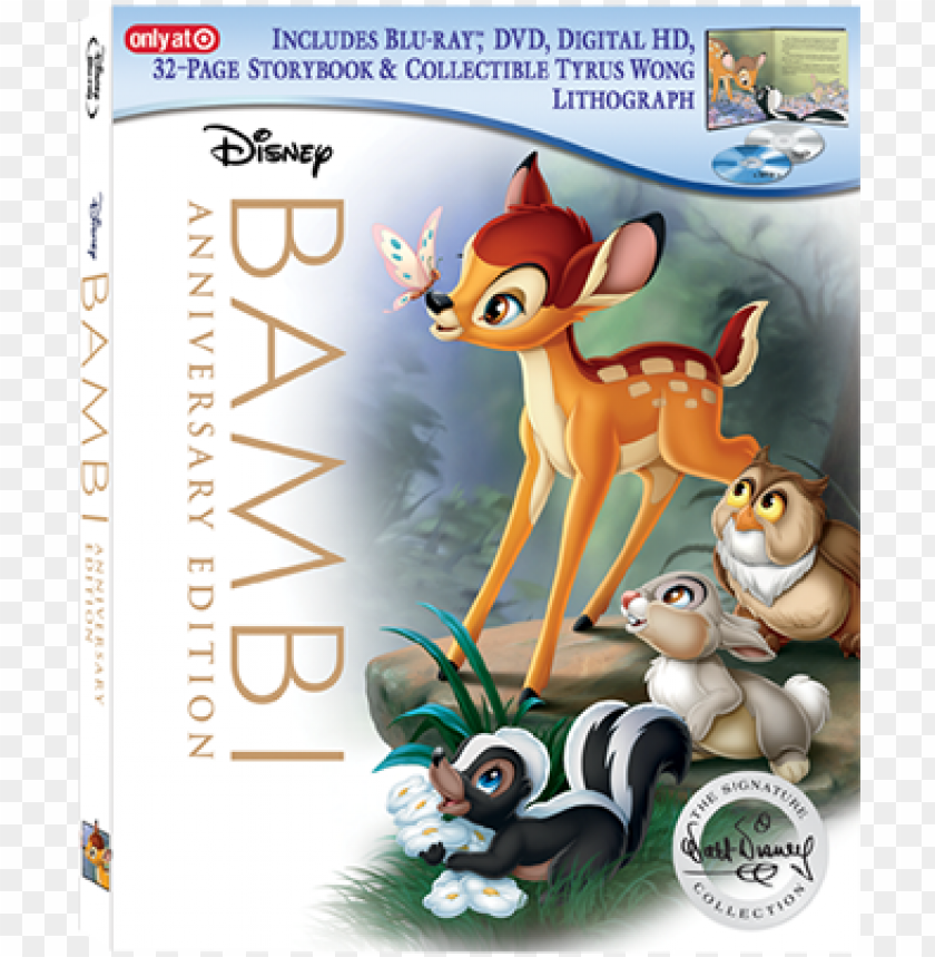 Blu-ray Dvd Digital Hd Storybook - Bambi Signature Collection Blu Ray PNG Transparent With Clear Background ID 270052