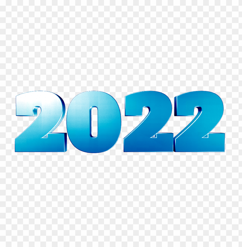 blue 3d 2022 text PNG image with transparent background@toppng.com